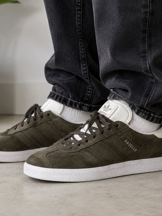 adidas Other - Adidas Originals Gazelle Olive Green Suede Sneakers Shoes Men’s Size 10